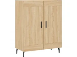 vidaXL Highboard Sonoma-Eiche 69,5x34x180 cm Holzwerkstoff 3198356