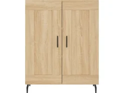 vidaXL Highboard Sonoma-Eiche 69,5x34x180 cm Holzwerkstoff 3198356