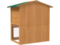 vidaXL Kaninchenstall Kleintierhaus Hasenstall 3 Türen Holz
