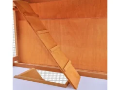 vidaXL Kaninchenstall Kleintierhaus Hasenstall 3 Ebenen Holz