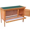 vidaXL Kaninchenstall Kleintierhaus Hasenstall 1 Ebene Holz