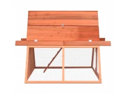 Kleintierbedarf^vidaXL Kaninchenstall 152x127x109,5 cm Massivholz Tanne