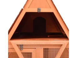 Kleintierbedarf^vidaXL Kaninchenstall 152x127x109,5 cm Massivholz Tanne