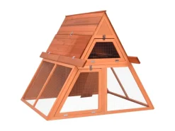 Kleintierbedarf^vidaXL Kaninchenstall 152x127x109,5 cm Massivholz Tanne