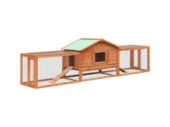 Kleintierbedarf^vidaXL Kaninchenstall 310x70x87 cm Kiefernholz & Tannenholz