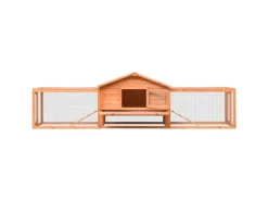 Kleintierbedarf^vidaXL Kaninchenstall 310x70x87 cm Kiefernholz & Tannenholz