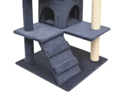 Katzenbedarf^vidaXL Katzen-Kratzbaum Sisal 125 cm Dunkelblau