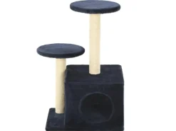 Katzenbedarf^vidaXL Katzen-Kratzbaum Sisal 60 cm Dunkelblau