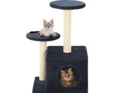Katzenbedarf^vidaXL Katzen-Kratzbaum Sisal 60 cm Dunkelblau