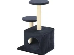 Katzenbedarf^vidaXL Katzen-Kratzbaum Sisal 60 cm Dunkelblau