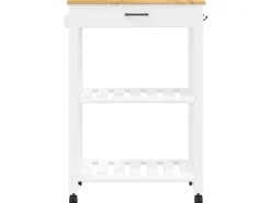 vidaXL Küchenwagen MONZA 60x40x90 cm Massivholz Kiefer Modell 8