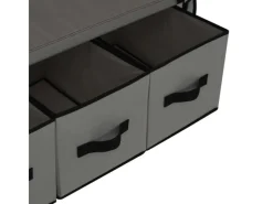 vidaXL Kleiderschrank Grau 87 x 49 x 159 cm Stoff