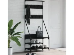 vidaXL Kleiderständer mit Schuhablage 80x40x184 cm 837862