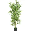 vidaXL Künstliche Bambuspflanze mit Topf 120 cm Grün