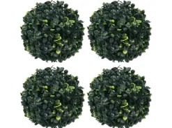 vidaXL Künstliche Buchsbaumkugeln 4 Stk 12 cm Modell 1