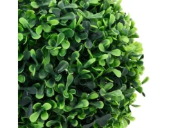 Kunstpflanzen^vidaXL Künstliche Buchsbäume 2 Stk mit Topf Kugelform Grün 27 cm