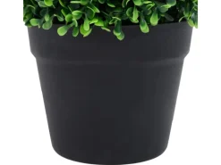 vidaXL Künstliche Buchsbäume 2 Stk mit Topf Kugelform Grün 32 cm