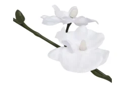 Kunstpflanzen^vidaXL Künstliche Orchidee mit Topf 30 cm Weiß