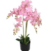 Kunstpflanzen^vidaXL Künstliche Orchidee mit Topf 75 cm Rosa
