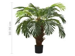 Kunstpflanzen^vidaXL Künstliche Palme Cycas mit Topf 90 cm Grün
