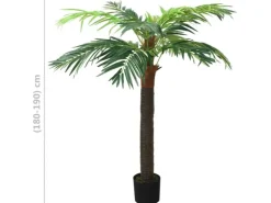 vidaXL Künstliche Palme Phönix mit Topf 190 cm Grün
