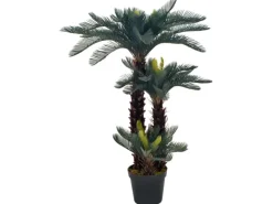Kunstpflanzen^vidaXL Künstliche Pflanze Cycas-Palme mit Topf Grün 125 cm