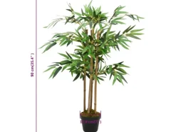 Kunstpflanzen^vidaXL Künstlicher Bambus Twiggy mit Topf 90 cm