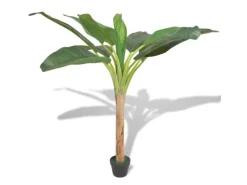 Kunstpflanzen^vidaXL Künstlicher Bananenbaum mit Topf 150 cm Grün