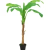 Kunstpflanzen^vidaXL Künstlicher Bananenbaum mit Topf 180 cm Grün