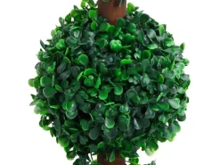 Kunstpflanzen^vidaXL Künstlicher Buchsbaum mit Topf Kugelform Grün 90 cm