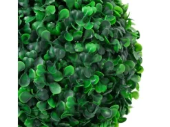Kunstpflanzen^vidaXL Künstlicher Buchsbaum mit Topf Kugelform Grün 90 cm