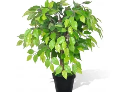 Kunstpflanzen^vidaXL Künstlicher Zwerg-Ficus mit Topf 60 cm