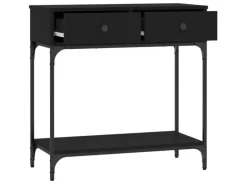 vidaXL Konsolentisch Schwarz 75x34,5x75 cm Holzwerkstoff Modell 1