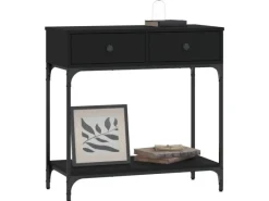 vidaXL Konsolentisch Schwarz 75x34,5x75 cm Holzwerkstoff Modell 1