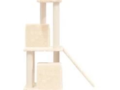 Katzenbedarf^vidaXL Kratzbaum mit Sisal-KratzSäulen Creme 82 cm Modell 3