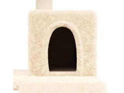 Katzenbedarf^vidaXL Kratzbaum mit Sisal-KratzSäulen Creme 82 cm Modell 3