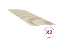 Betten^vidaXL Lattenroste mit 48 Latten 2 Stk. 70x200 cm1848504