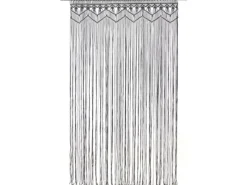 Türvorhänge^vidaXL Makramee Vorhang Anthrazit 140x240 cm Baumwolle Modell 1