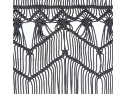Türvorhänge^vidaXL Makramee Vorhang Anthrazit 140x240 cm Baumwolle Modell 1