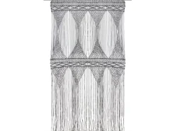 Türvorhänge^vidaXL Makramee Vorhang Anthrazit 140x240 cm Baumwolle Modell 5