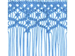 vidaXL Makramee Vorhang Blau 140x240 cm Baumwolle Modell 2