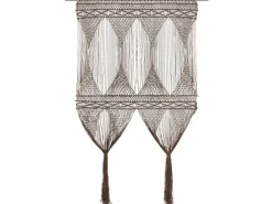 Türvorhänge^vidaXL Makramee Vorhang Taupe 140x240 cm Baumwolle Modell 5