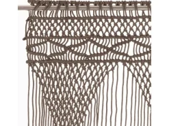 Türvorhänge^vidaXL Makramee Vorhang Taupe 140x240 cm Baumwolle Modell 5