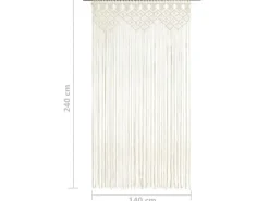Türvorhänge^vidaXL Makramee Vorhang 140x240 cm Baumwolle Modell 2