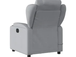 Sessel^vidaXL Massagesessel Hellgrau Stoff Modell 5