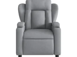 Sessel^vidaXL Massagesessel Hellgrau Stoff Modell 5