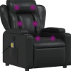 Sessel^vidaXL Massagesessel Schwarz Kunstleder Modell 6
