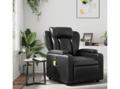 Sessel^vidaXL Massagesessel Schwarz Kunstleder Modell 6