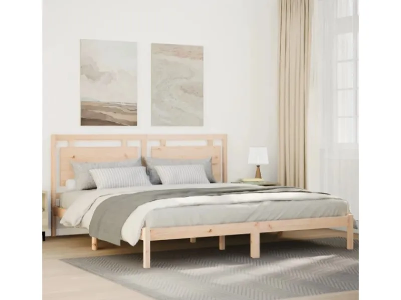 vidaXL Massivholzbett Extra Lang ohne Matratze 200x220 cm 3309207