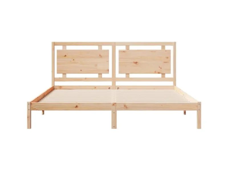 vidaXL Massivholzbett Extra Lang ohne Matratze 200x220 cm 3309207